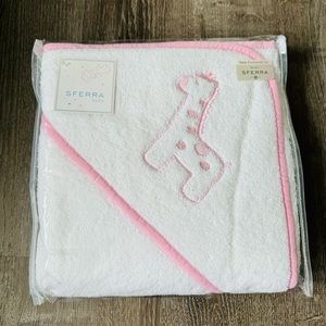 SFERRA***Luxury Fine Linen Brand***Baby Girl Towel****40”x40” $225 GIFT $225